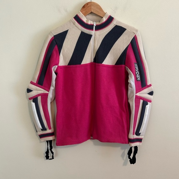 Vtg Spyder Rad Pad Sweater Padded Ski Racing Snow Apres Retro Womens Size Medium